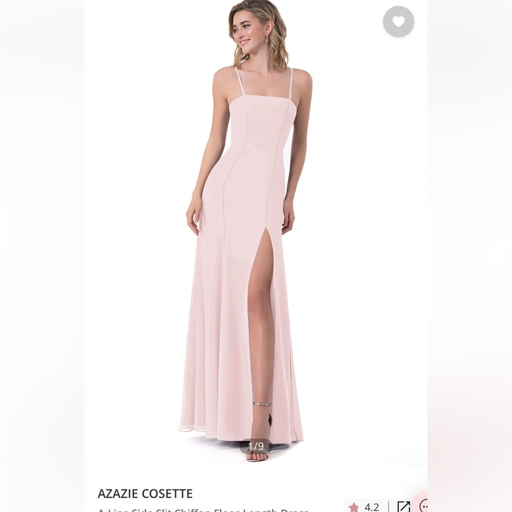 Azazie Cosette Dress Blushing Pink
